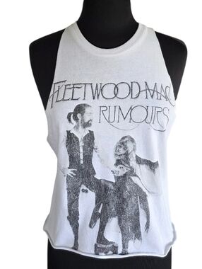 Fleetwood Mac White 'Rumours' Graphic Tank Top